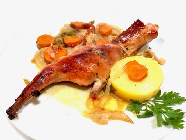Conejo al horno