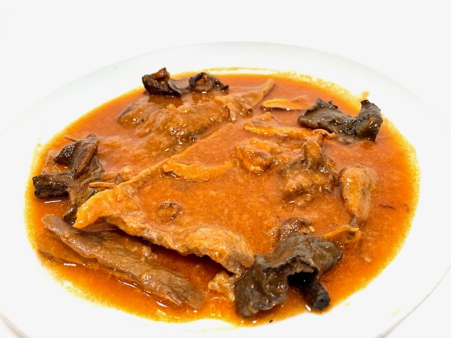 Fricando de ternera con setas.